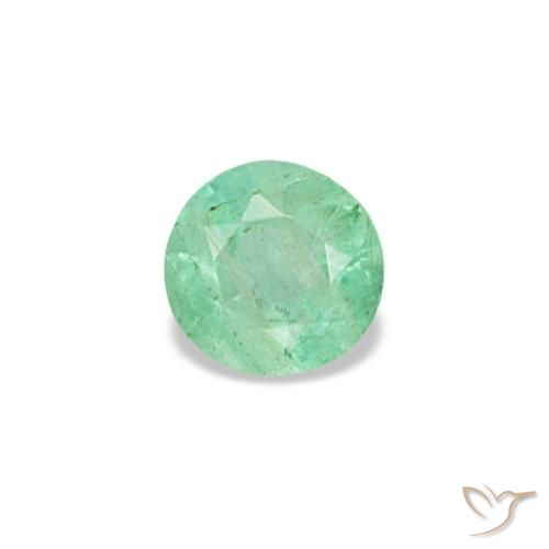 0.17ct Green Emerald, Round, VS-SI