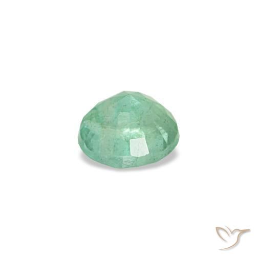 Emerald Gemstone in 3.5 mm (calibrated) Size for Sale, Emerald Stone in Light Green Color
