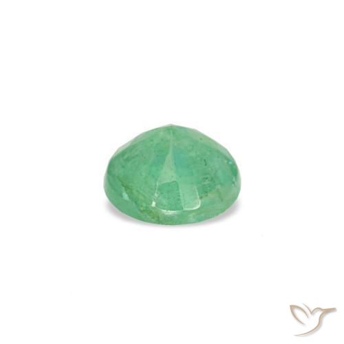 Emerald Gemstone in 3.5 mm (calibrated) Size for Sale, Emerald Stone in Yellowish Green Color