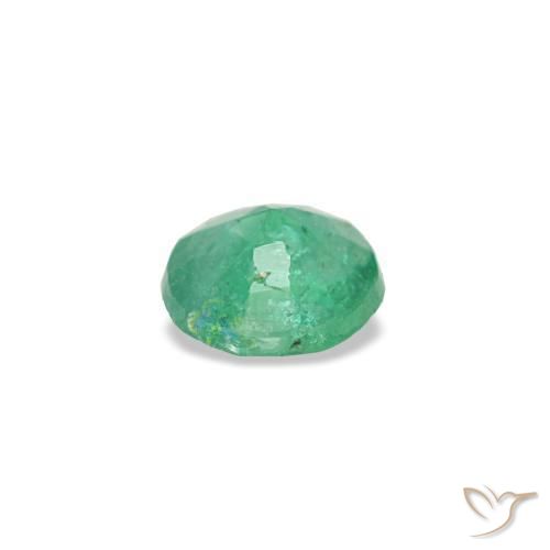 Emerald Gemstone in 3.5 mm (calibrated) Size for Sale, Emerald Stone in Fern Green Color