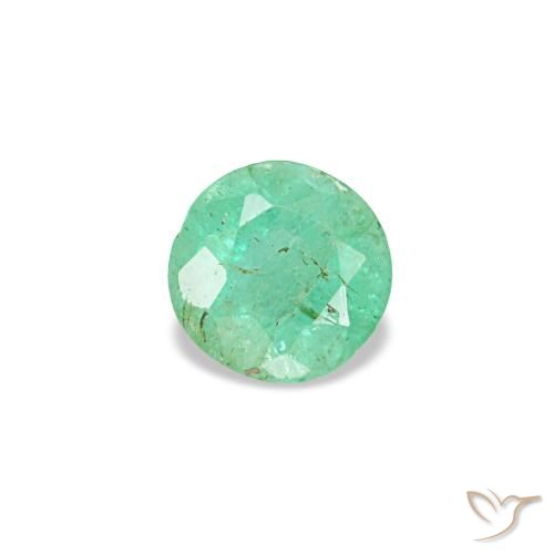 0.17ct Green Emerald, Round, VS-SI