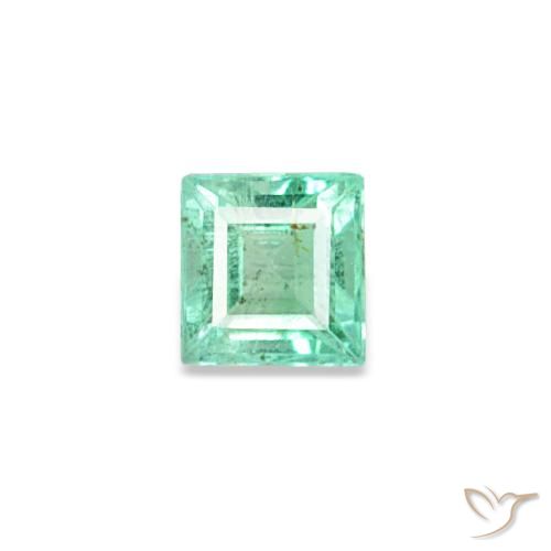 0.08ct Green Emerald, Square, VVS-VS