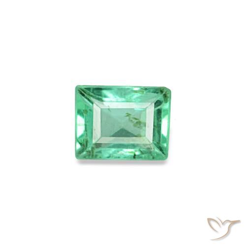 0.13ct Green Emerald, Baguette, VS