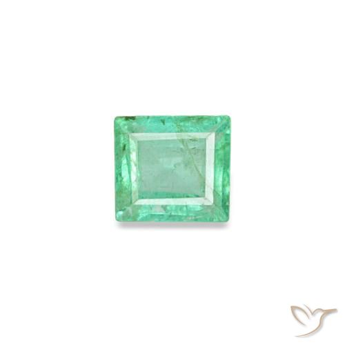 0.12ct Green Emerald, Baguette, VS