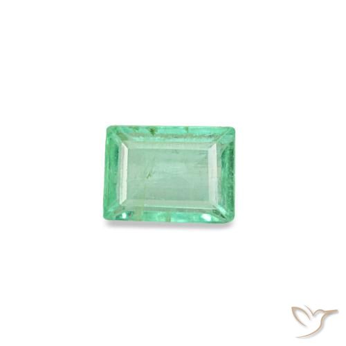 0.12ct Green Emerald, Baguette, VS