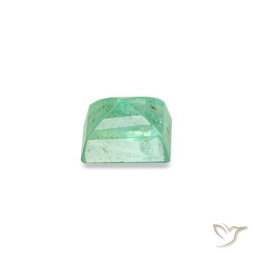 Emerald Gemstone in 3.1 x 3 mm Size for Sale, Emerald Stone in Light Green Color