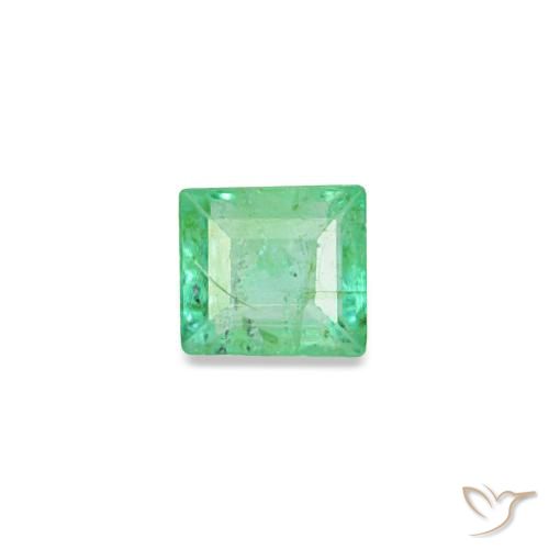 0.12ct Green Emerald, Baguette, VS-SI