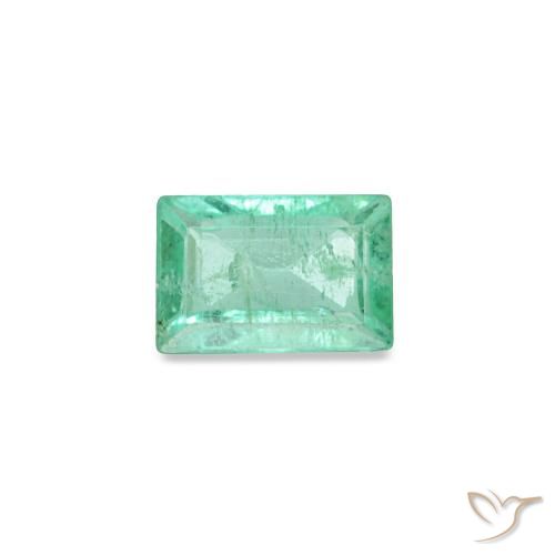 0.16ct Green Emerald, Baguette, SI