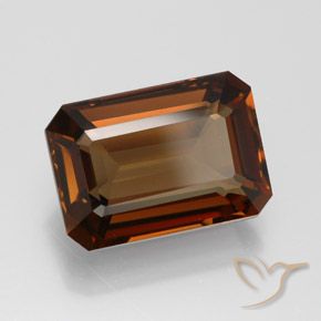 6.69 ct Brown Enstatite Stone, Natural Enstatite in Octagon Facet Shape for Sale