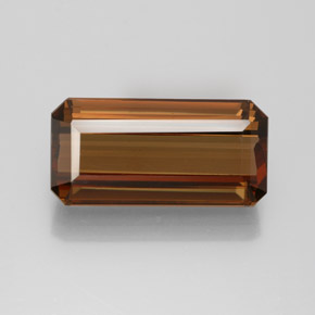 7.24 ct Brown Enstatite Gemstone, Enstatite Gem in Octagon Facet Shape for Sale.