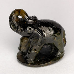 Epidote Gemstone in 20.1 x 20.1 mm Size for Sale, Epidote Stone in Dark Green Color