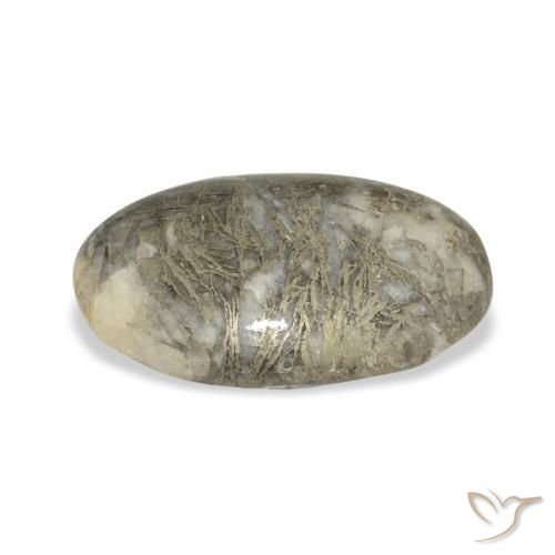 Feather Pyrite Gemstone in 26.5 x 16.7 mm Size for Sale, Feather Pyrite Stone in Multicolor Color