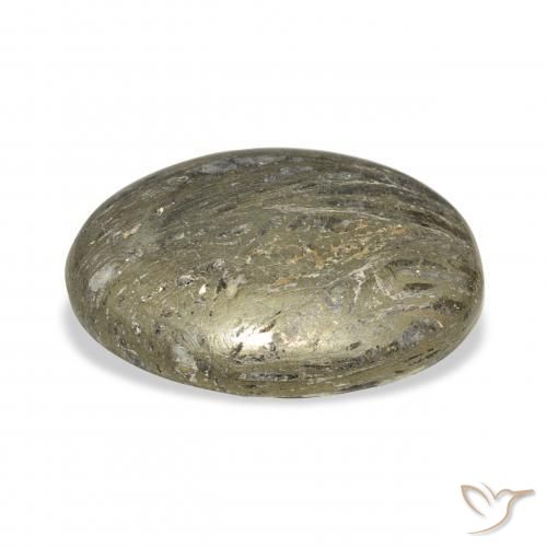 Feather Pyrite Gemstone in 27 x 20 mm (calibrated) Size for Sale, Feather Pyrite Stone in Multicolor Color