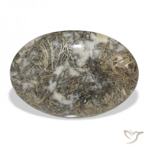 30.97ct Natural Multicolor Feather Pyrite, Oval, Opaque