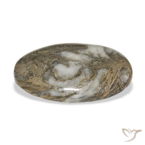 Feather Pyrite Gemstone in 31.1 x 20.7 mm Size for Sale, Feather Pyrite Stone in Multicolor Color