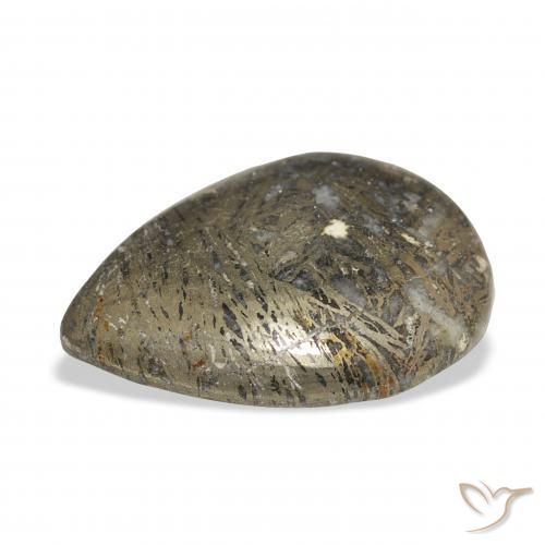 Feather Pyrite Gemstone in 27 x 20 mm (calibrated) Size for Sale, Feather Pyrite Stone in Multicolor Color