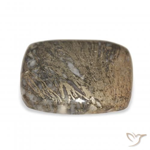 Feather Pyrite Gemstone in 23.7 x 20.7 mm Size for Sale, Feather Pyrite Stone in Multicolor Color