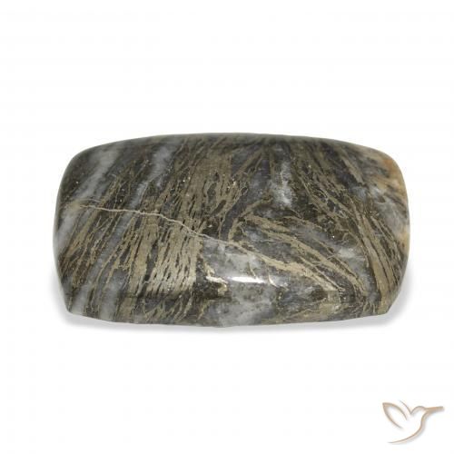 Feather Pyrite Gemstone in 25 x 17.4 mm Size for Sale, Feather Pyrite Stone in Multicolor Color