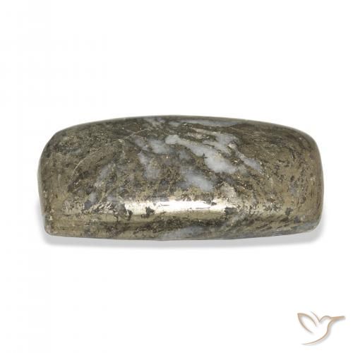 Feather Pyrite Gemstone in 30.1 x 16.5 mm Size for Sale, Feather Pyrite Stone in Multicolor Color