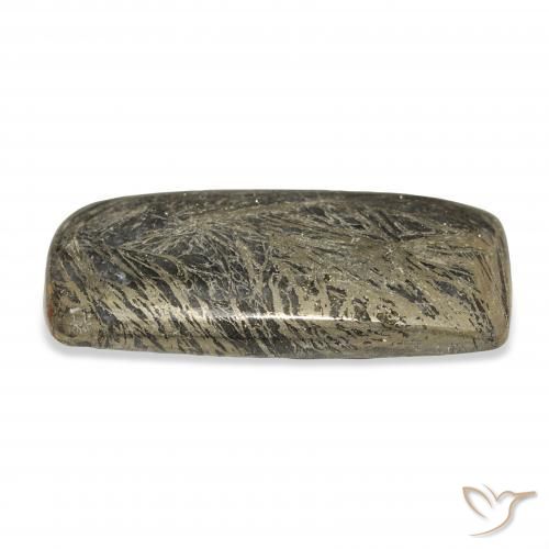Feather Pyrite Gemstone in 32.1 x 14.6 mm Size for Sale, Feather Pyrite Stone in Multicolor Color