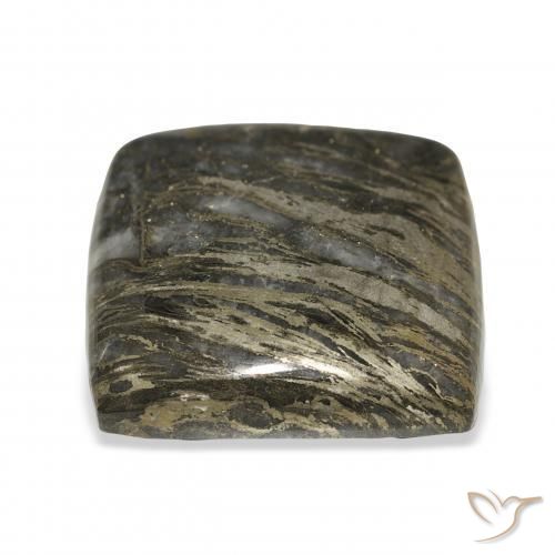 Feather Pyrite Gemstone in 21.4 x 20.5 mm Size for Sale, Feather Pyrite Stone in Multicolor Color