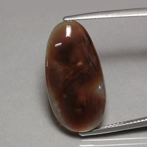 10.63 ct Multicolor Fire Agate Gemstone, Fire Agate Gem in Fancy Cabochon Shape for Sale.