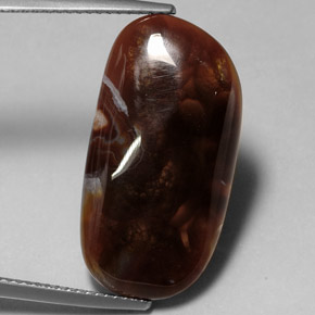 11.99 ct Multicolor Fire Agate Stone, Natural Fire Agate in Fancy Cabochon Shape for Sale