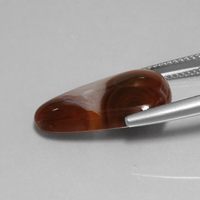 Fire Agate Gemstone in 19.9 x 12.5 mm Size for Sale, Fire Agate Stone in Multicolor Color
