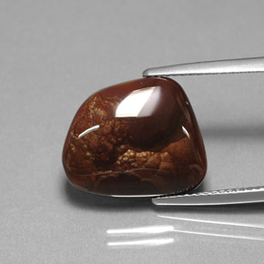 7.31 ct Multicolor Fire Agate Gemstone, Fire Agate Gem in Fancy Cabochon Shape for Sale.