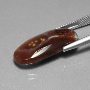 Fire Agate Gemstone in 23.4 x 11.8 mm Size for Sale, Fire Agate Stone in Multicolor Color