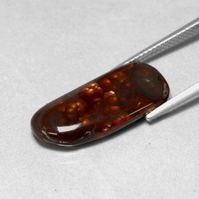 Fire Agate Gemstone in 23 x 10.3 mm Size for Sale, Fire Agate Stone in Multicolor Color