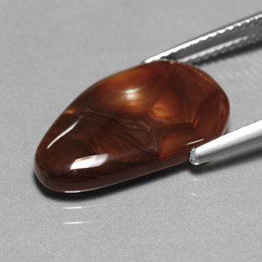 Fire Agate Gemstone in 19 x 11.3 mm Size for Sale, Fire Agate Stone in Multicolor Color