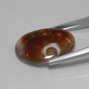 Fire Agate Gemstone in 18.1 x 14.1 mm Size for Sale, Fire Agate Stone in Multicolor Color
