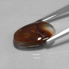 Fire Agate Gemstone in 17.6 x 14.2 mm Size for Sale, Fire Agate Stone in Multicolor Color