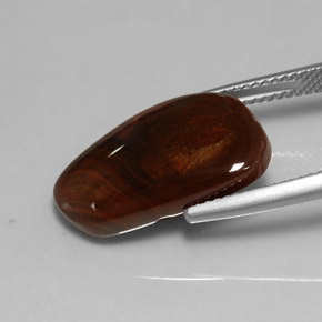 Fire Agate Gemstone in 19.4 x 11.7 mm Size for Sale, Fire Agate Stone in Multicolor Color