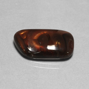 7.01 ct Multicolor Fire Agate Stone, Natural Fire Agate in Fancy Cabochon Shape for Sale