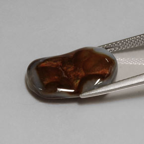 Fire Agate Gemstone in 17.6 x 12.2 mm Size for Sale, Fire Agate Stone in Multicolor Color