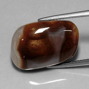 10.11 ct Multicolor Fire Agate Gemstone, Fire Agate Gem in Fancy Cabochon Shape for Sale.