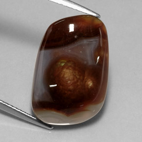 10.11 ct Multicolor Fire Agate Stone, Natural Fire Agate in Fancy Cabochon Shape for Sale