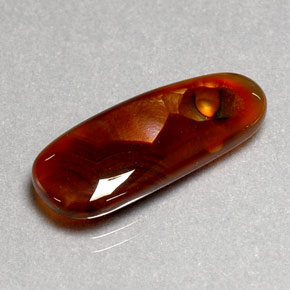 7.70 ct Multicolor Fire Agate Gemstone, Fire Agate Gem in Fancy Cabochon Shape for Sale.