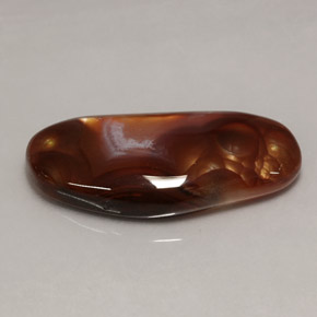 7.56 ct Multicolor Fire Agate Gemstone, Fire Agate Gem in Fancy Cabochon Shape for Sale.