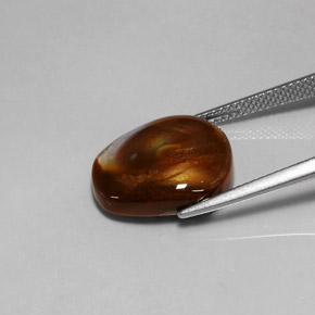 Fire Agate Gemstone in 15.4 x 14 mm Size for Sale, Fire Agate Stone in Multicolor Color