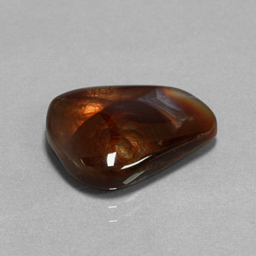 7.20 ct Multicolor Fire Agate Gemstone, Fire Agate Gem in Fancy Cabochon Shape for Sale.