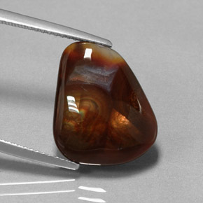 7.20 ct Multicolor Fire Agate Stone, Natural Fire Agate in Fancy Cabochon Shape for Sale