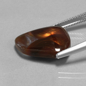 Fire Agate Gemstone in 17.1 x 13.3 mm Size for Sale, Fire Agate Stone in Multicolor Color