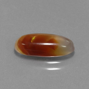 2.00 ct Multicolor Fire Agate Stone, Natural Fire Agate in Oval Cabochon Shape for Sale