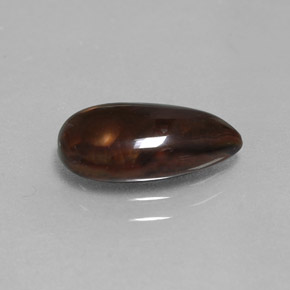 2.18 ct Multicolor Fire Agate Stone, Natural Fire Agate in Pear Cabochon Shape for Sale