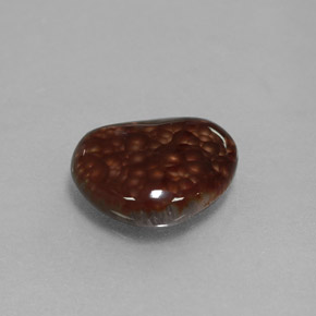 2.22 ct Multicolor Fire Agate Stone, Natural Fire Agate in Fancy Cabochon Shape for Sale