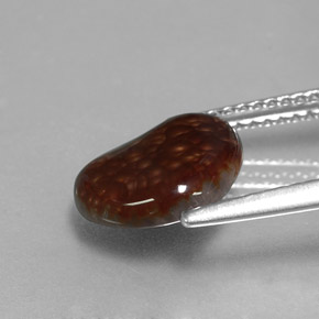 Fire Agate Gemstone in 10.7 x 9.4 mm Size for Sale, Fire Agate Stone in Multicolor Color