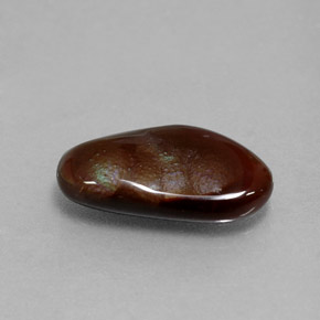 2.44 ct Multicolor Fire Agate Stone, Natural Fire Agate in Fancy Cabochon Shape for Sale